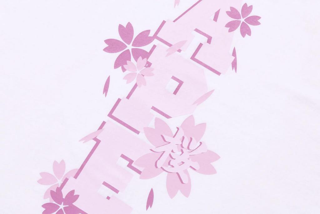 BAPE SAKURA PHOTO APE HEAD TEE A BATHING APE A Bathing Ape Cut and Sew Short Sleeve Shirt Sakura Shirt 1I20110007 T-shirt Men's