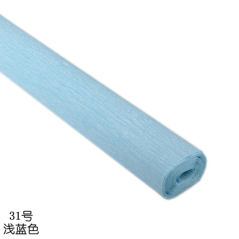 Colorful Handmade Crepe Paper DIY Material Rose Telescopic Curling Paper for Home Student Party Decoration