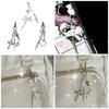Syringe Heart Cross Charm Pendant Chain Phone Straps Pocket Keychain Strap