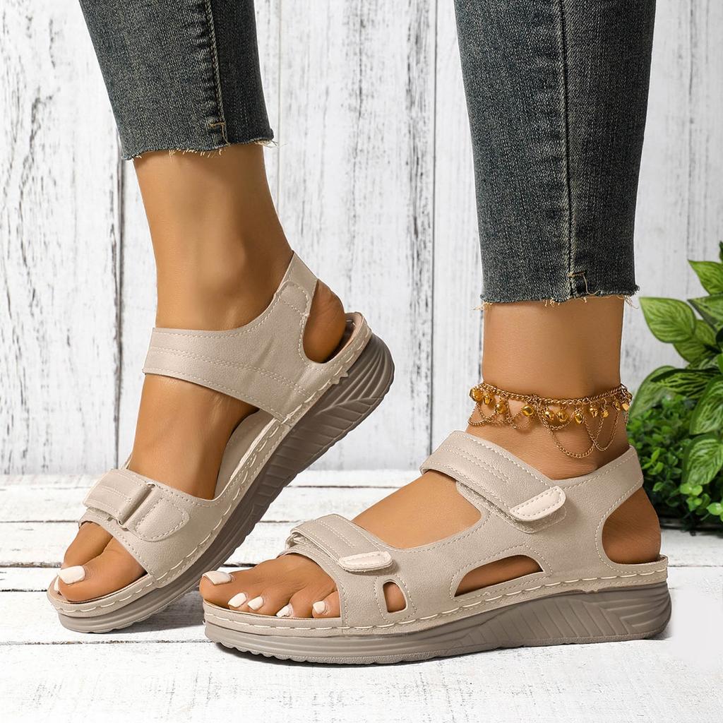 Stud Sandals For Women Flat Women'S Soft Sole Hollow Sandals Fashion Leisure Sports Large Size Chaussures Femmes éLéGantes