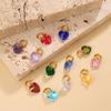 Light Luxury Versatile Color Love Zircon Pendant Colorful Diy Bracelet Necklace Earrings Jewelry Accessories