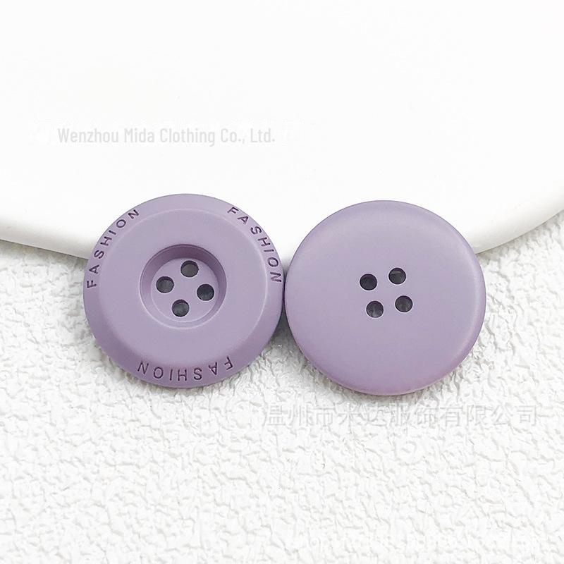 Spray Paint Resin Buttons: Men’s & Women's Coat, Windbreaker, Colored & Sweater 4-Hole Buttons Available