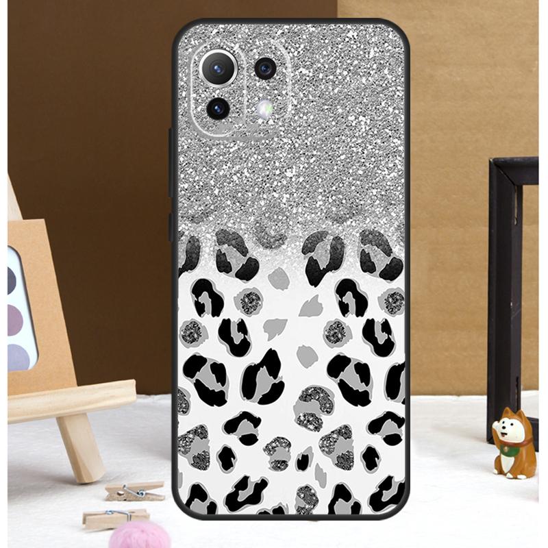 Leopardmönster Svart Gepardmönster Fodral För Xiaomi 13T 14 Pro 11T 12T 12 13 Lite POCO X6 X3 X4 X5 F5 Pro F3 M5s M6 Pro Skydd