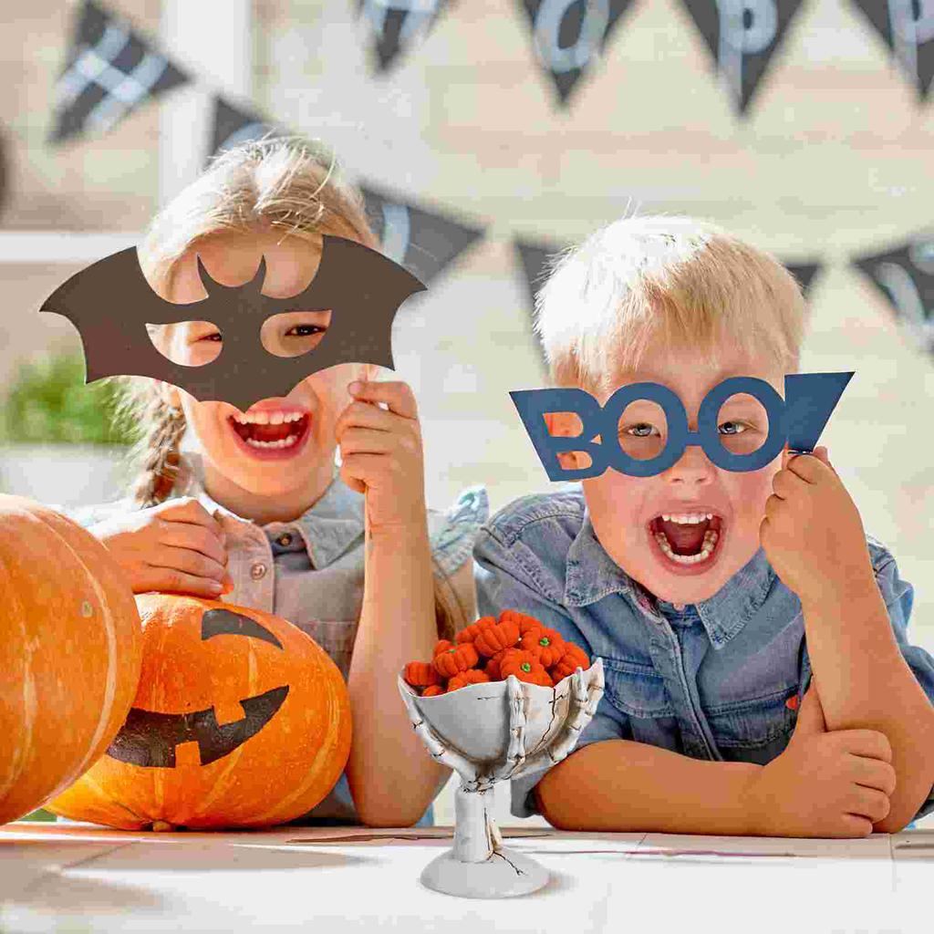 Ciotola di Halloween Mano Teschio Frutta Cibo Decorazione Vassoio Caramelle Contenitore Mani Bianche