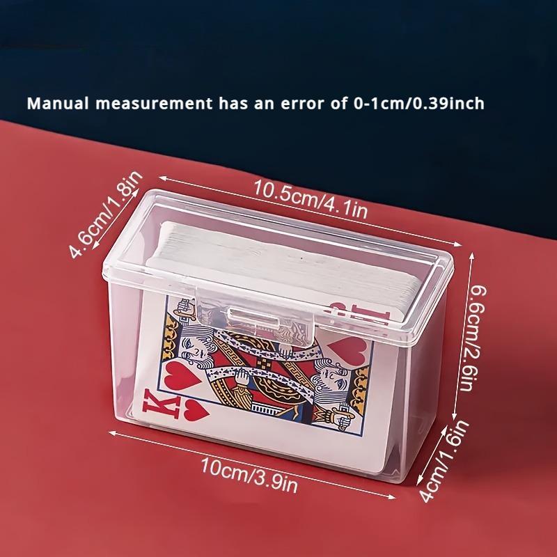 

1/2pcs Multifunctional Card and Poker Organizer Box, mall Item Storage Container, Transparent PP Plastic Desktop Organizer