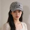 Spring And Summer Retro Leopard Print Bow Baseball Cap Women'S Sunshade Personality Niche Versatile Cap