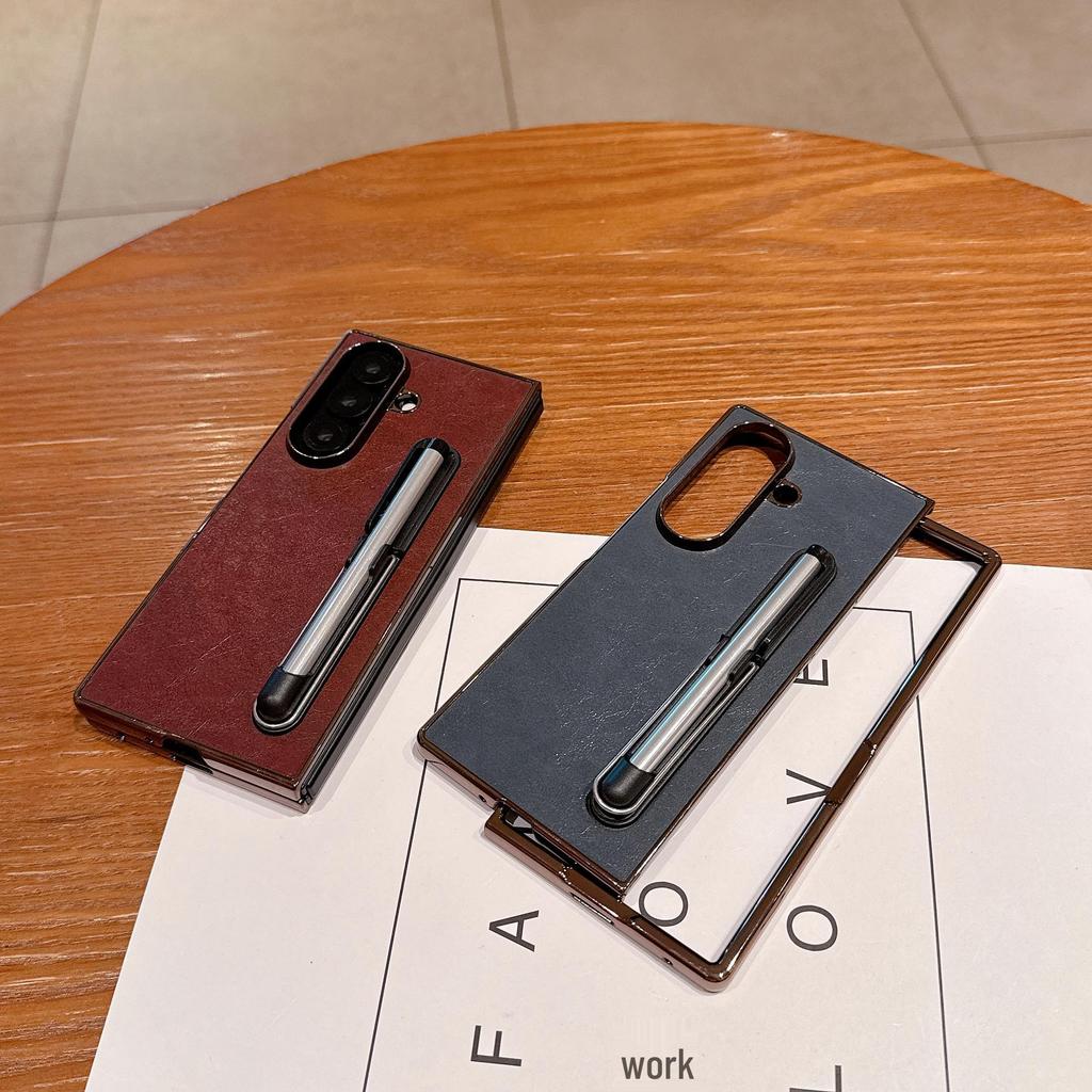 Electroplated Touch Pen Stand & Protective Case for Samsung Z-Fold 7/6