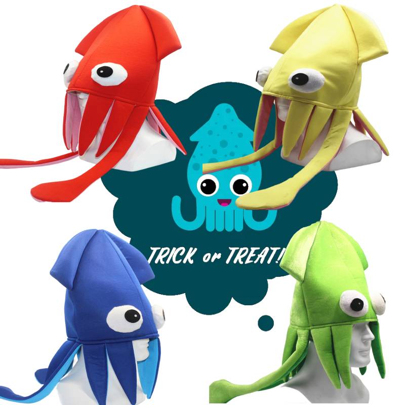 Squid Funny Hat Octopus Cap Prom Performance Party Dress Up Props Adult Children