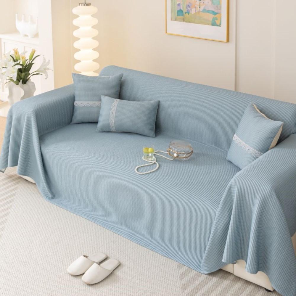 

Nordic Sofa Cover Throw Blankets Living Room Modern Solid Color Ice Silk Fabric Camping Picnic Blanket Cover