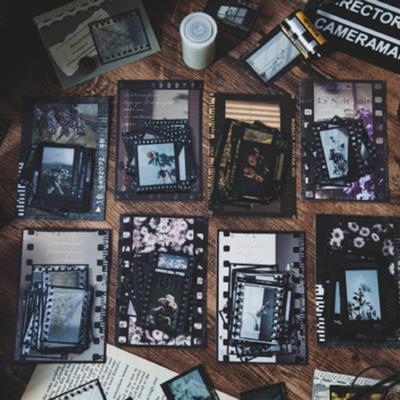 30 Blatt Scrapbooking Aufkleber Selbstklebende Wasserdichte PET Vintage Film Stil Wandaufkleber für Zuhause