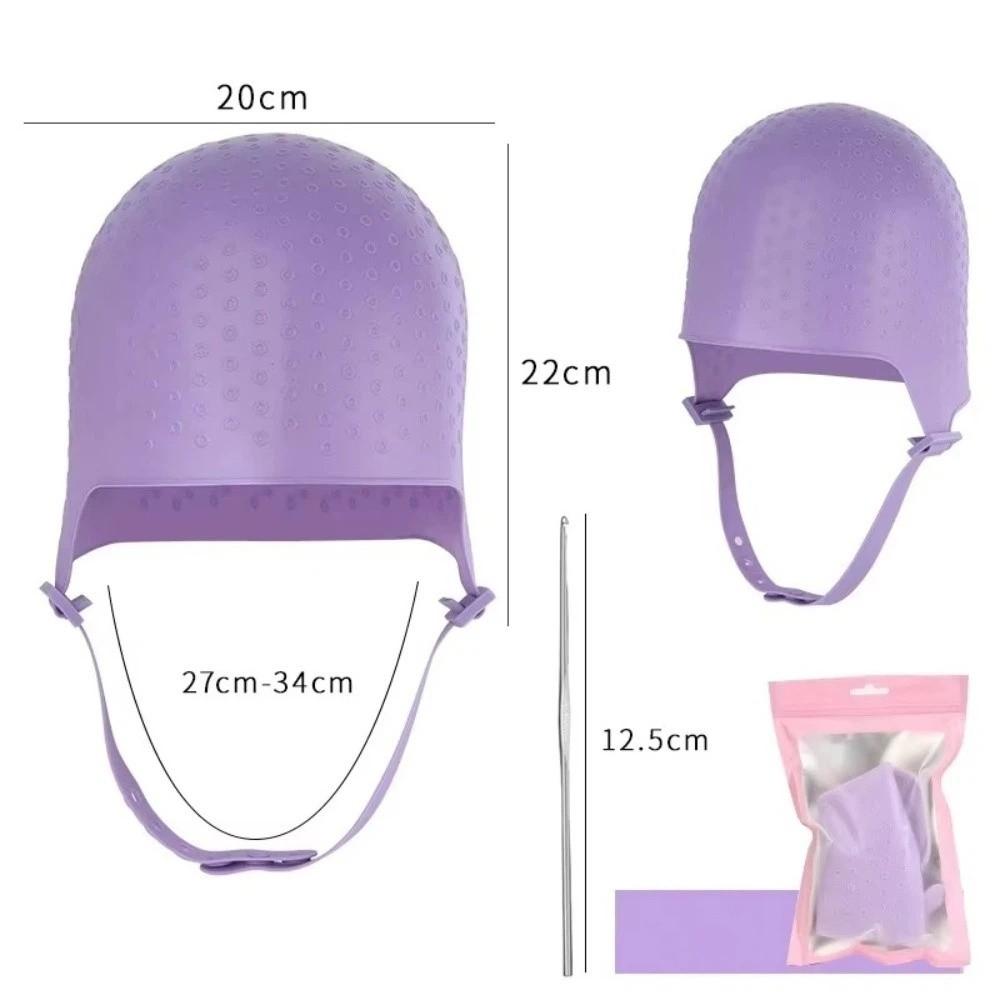 Reusable Hair Highlight Cap Adjustable Hair Coloring Cap DIY Hair Dyeing Kit  Hair Colouring Tool
