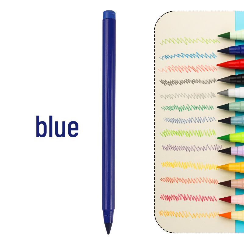 Erasable Posture Correcting Eternal Pencil - 12 Colors, No Sharpening Needed, Durable Lead, Perfect for Kids' Drawing.