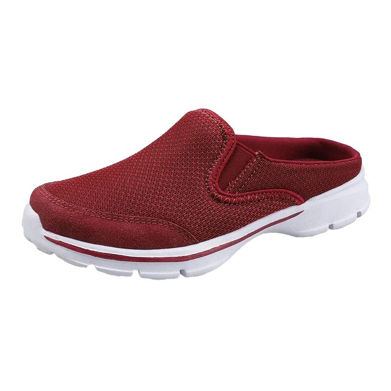 High Quality Breathable Half Slippers Sandals Women Summer Slip-on Big Size Casual Sneakers Ladies Non-slip Soft Walking Shoes