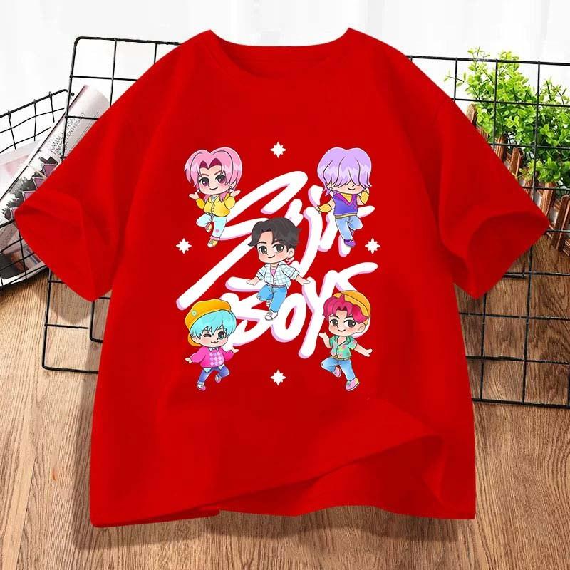 NELLY Baju Anak KPop Demon Hunters Saja Boys T-Shirt Huntrix Shirt Kids Short Sleeve