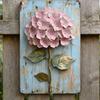 Creative Hydrangea Wall Hanging Sweet Metal Decorative Door 5D Flower Decorative Plate  Gift