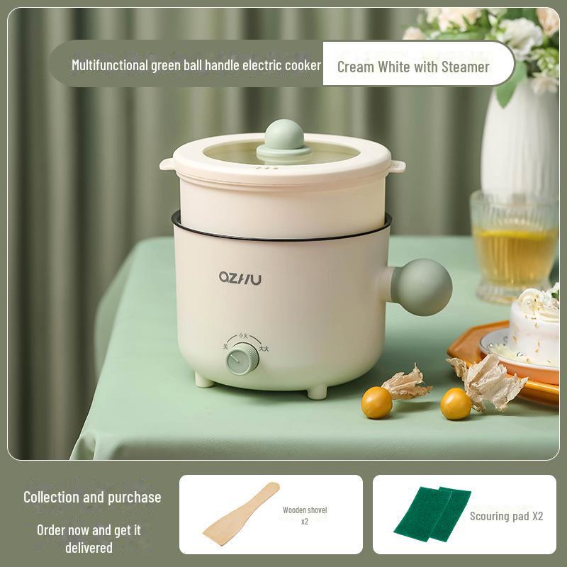 Mini Electric Cooker: Non-Stick Pot for Dorm Cooking, Stir-Fry, and Noodles – Compatible with UK & EU Standards