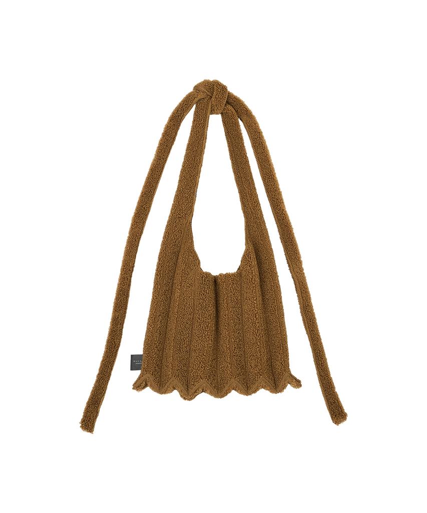 Pleatsmama Poodle Shoulder Bag Camel