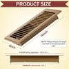 652F Upgrades Floor Vent Covers Walkable Designs Adjustable Damper Heavy Duty Floor Register Covers for Room Air Circulation