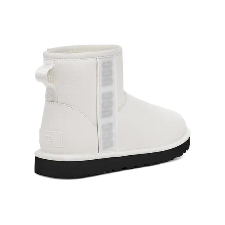 New UGG Classic Mini Side Logo Boot Ultra Matte White Women's 1133490-UMWH