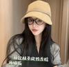 New bucket hat autumn and winter fashion versatile corduroy equestrian hat shopping show face peaked hat tide