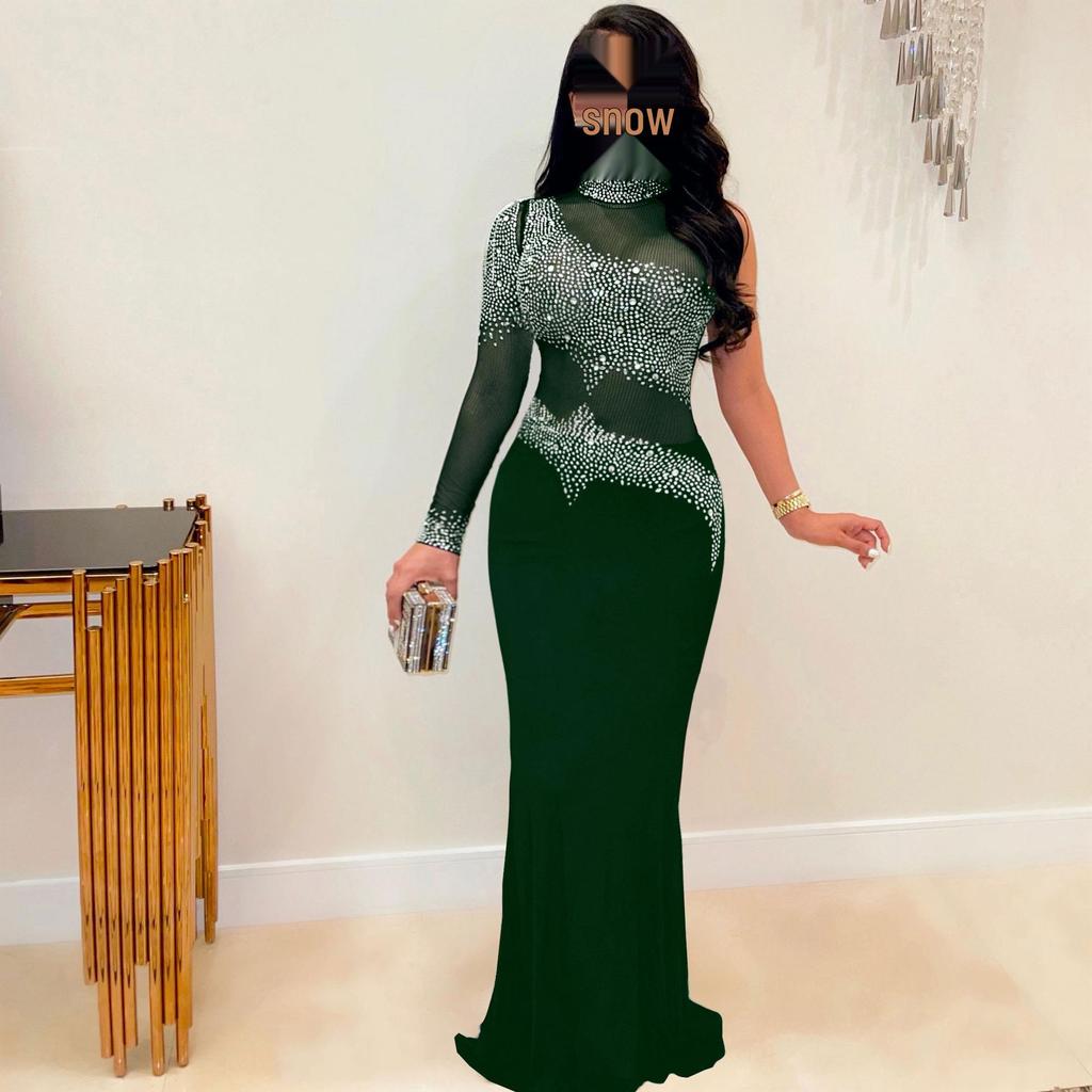 VK2225 Elegant Mesh Bodycon Nightclub Dress