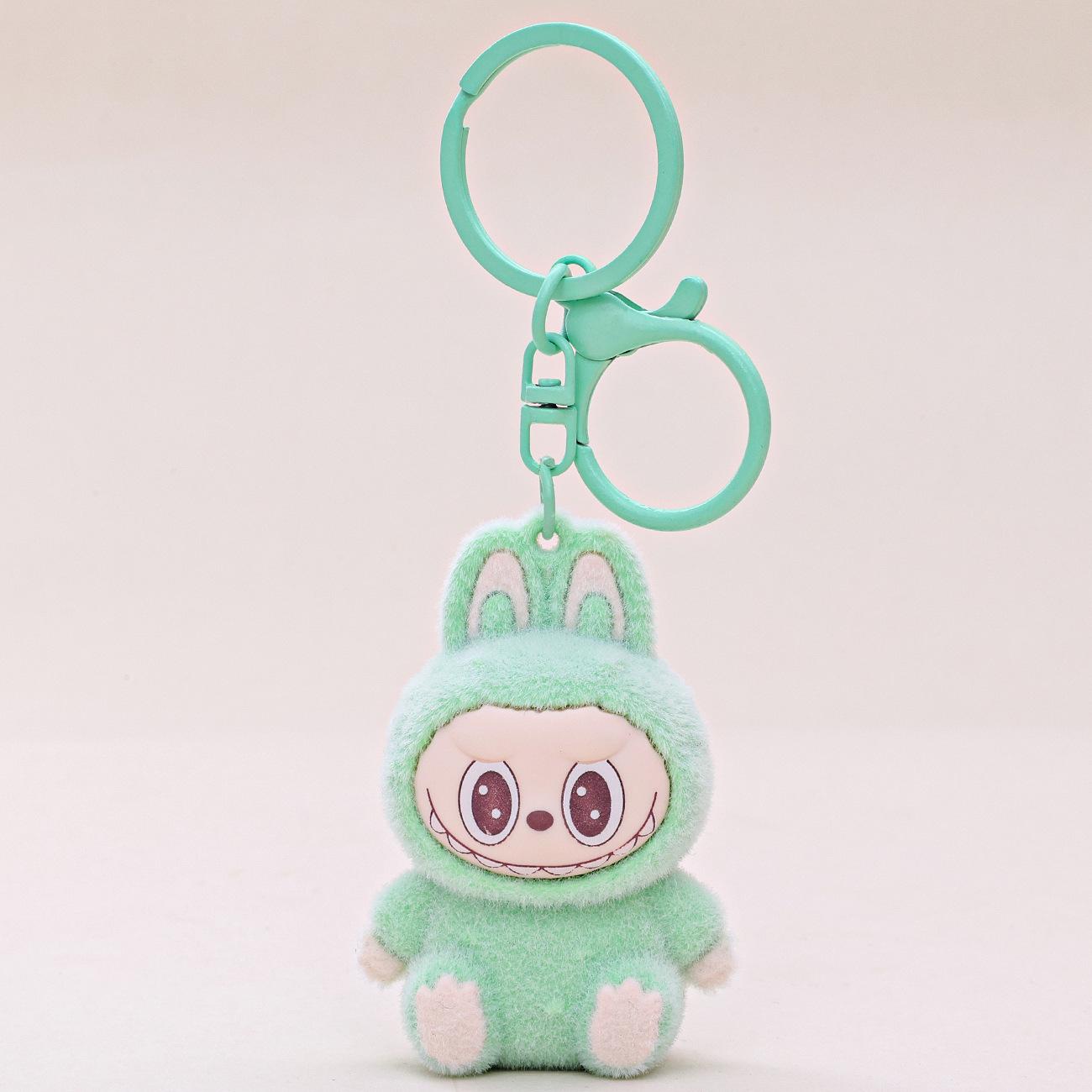 

Labubu Plush Keychain Doll with Velvet Texture Creative Bag Accessory 6cm