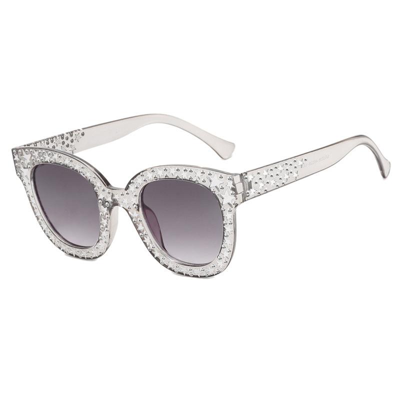 

Optical Blue Light Glasses Women Square Ins Fashion Diamond Star Designer Eyeglasses Frames for Ladies Trendy Pink Sunglasses очистить серый