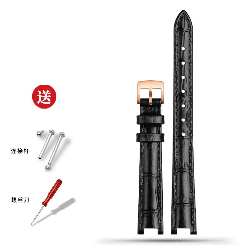 For Tissot Little Beauty T126.010 Jiali Series Women's Genuine Leather Watch Strap Bracelet Cowhide Chain Notch 12*4mm 14*5mm