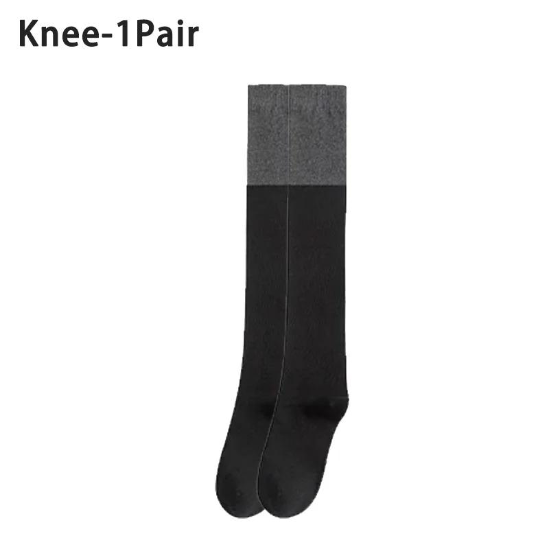 

1-20 пар носков выше колена, черные и серые, без косточек, простые модные носки до бедра, тонкие носки для богов As shown