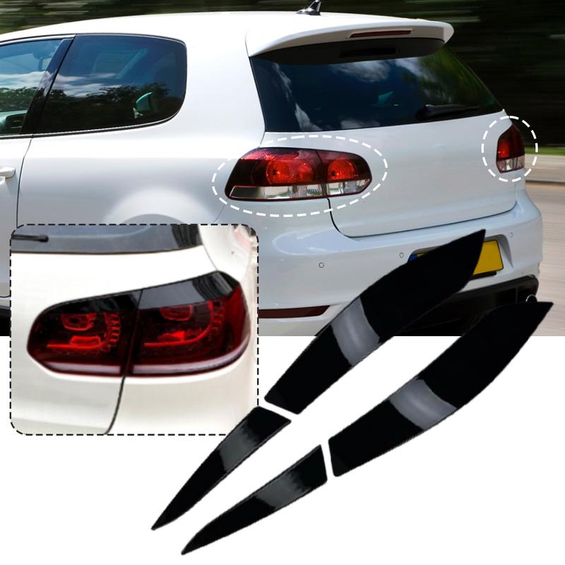 For Volkswagen Golf 6 MK6 GTI R 2009 2010 2011 2012 Rear Tail Light Lamp Eyelid Trim Cover Headlights Eyebrow Eyelids Trim
