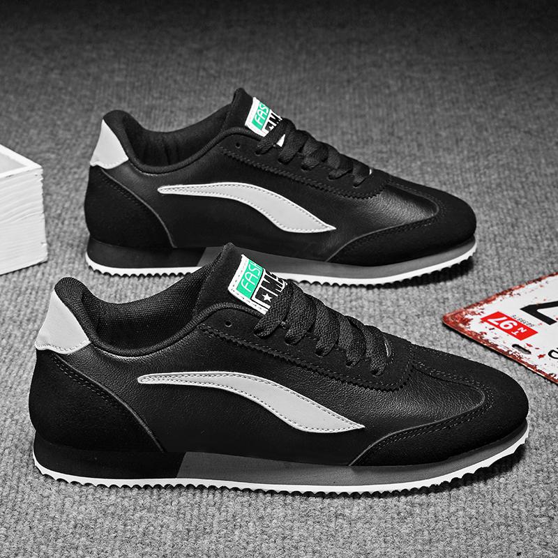 

Classic Leather Casual Sneakers Men Hot Fashion Designer Bluey Sneakers Men Low-top Lace-up Jogging Shoes for Man Sports Autumn 39