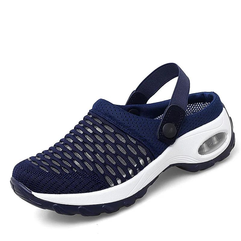 Ladies Summer Platform Sandals Women Mesh Sneakers Breathable Slip On Buckle Strap Female Beach  Outdoors Shoes Woman
