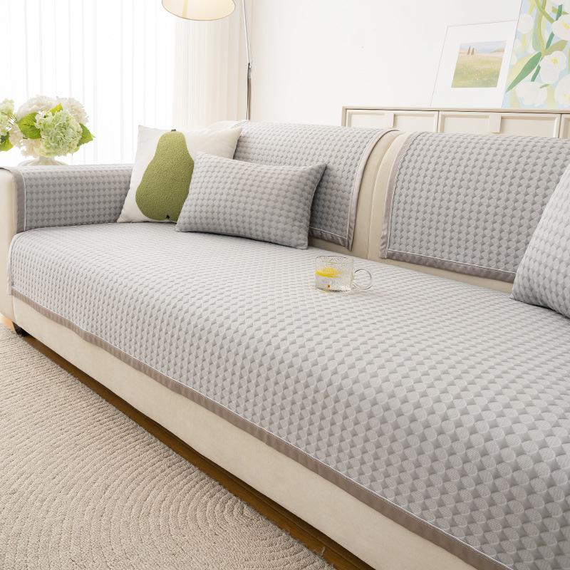 Cool Doudou Sofa Cushion Summer Non-Slip Mat Cushion New  Simple Modern Cold Leather Sofa Cover