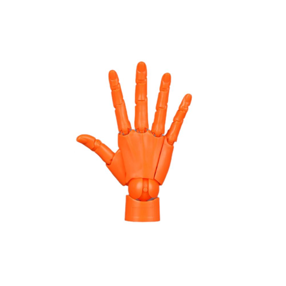 Right Articulated Hand Model Adjustable Artists Manikin Hand Figure Home Decoration Gift оранжевый