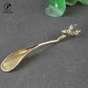 NEWEST Tea Scoops Shovel Brass Copper Deer Head Coffee Black Tea Spoon Powder Teaspoon Teaware Tea Ceremony Ice Cream