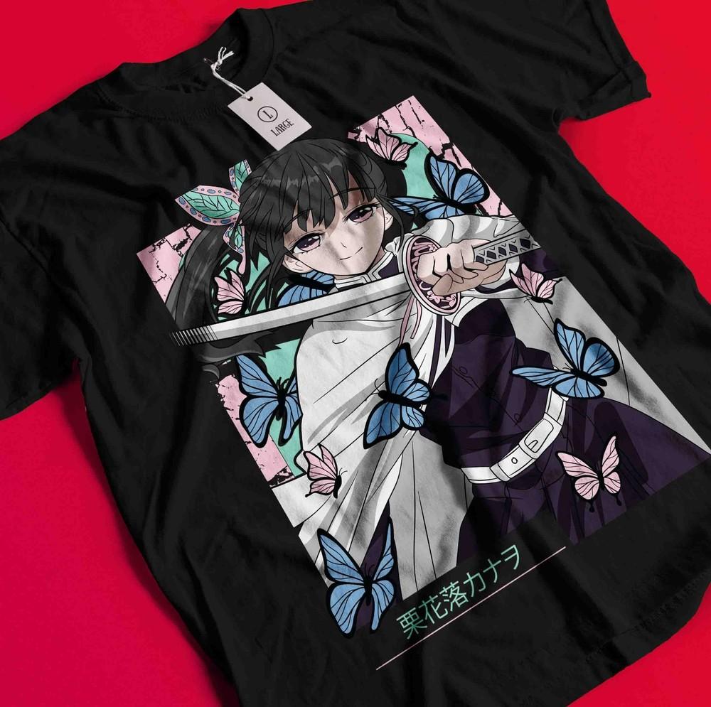 

Demon Slayer Shirt Kanao Tshirt Zenitsu T-Shirt Muzan Tanjiro Doma Shinobu Akaza BB607 2XL