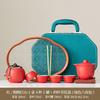 Tea set Kung Fu brewing teapot Qingyun teapot portable complete set of tea drinking equipment ceramic express cup gift