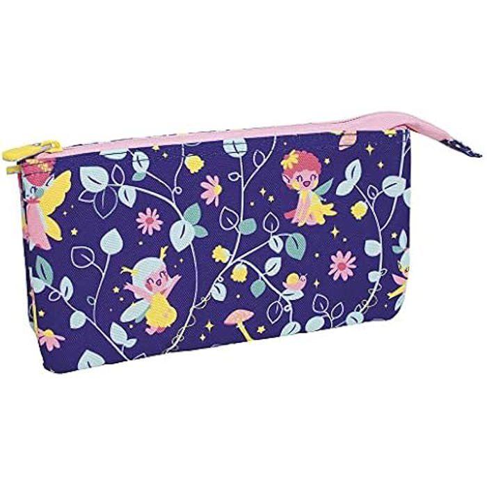 Trousse - MILAN - Série Spéciale Fairy Tale - 5 Compartiments - Lilas - Polyester