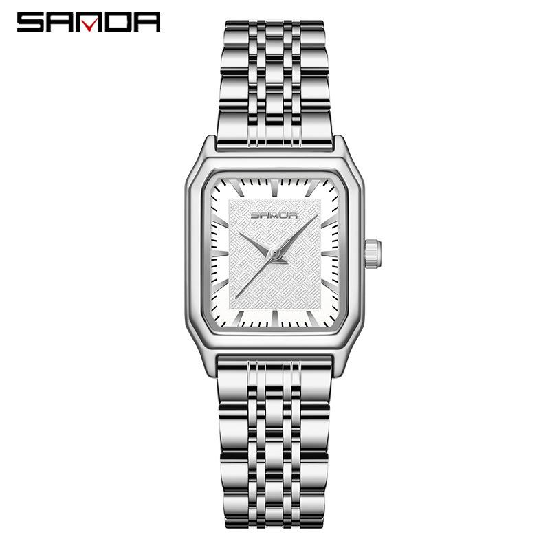 Orologio da Commute Quadrato al Quarzo Moda Retro Coreana da Donna Sanda