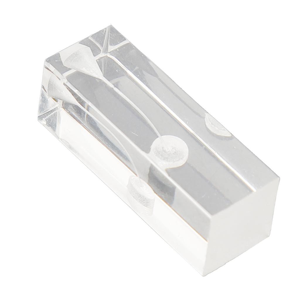 Root Canal Exercise Block Acrylic Transparent Clear Display Curved Oral Endodontic Root Model