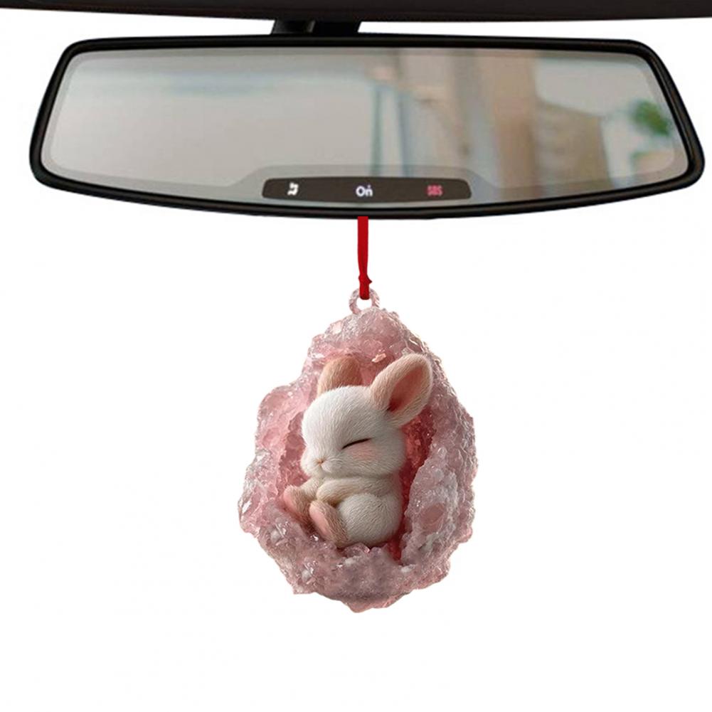 Intimate Moments Decor Christmas Ornament Acrylic Forest Cave Ornaments for Xmas Tree Decor Cute Wildlife Lovers Gift Geode