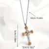 Good 1pc Souvenir Fashion New Style Gift Cross Pendant Women's Religion Men's Cross Pendant Necklace Jewelry Retro Prayer
