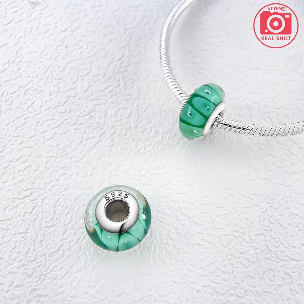 New Arrivals copper Colorful Murano Geometric Line Bead Charms Compatible With Exquisite Authentic Bracelets for Women Jewellery Gifts