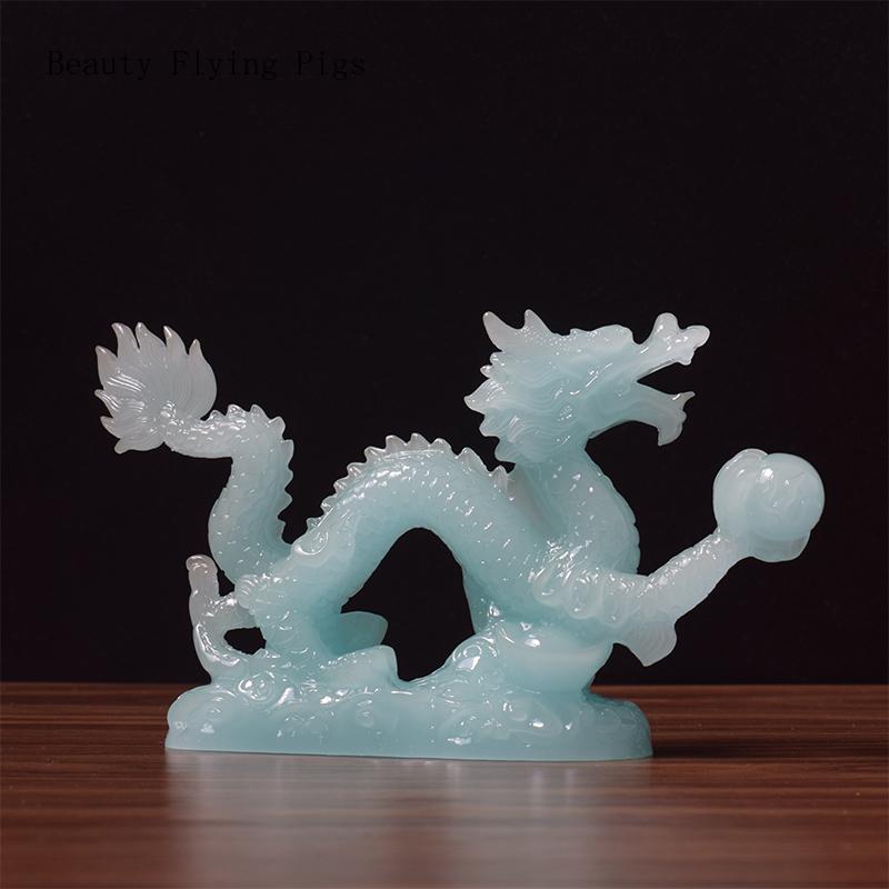 Creative Resin Zodiac Dragon Decoration Company Office Home Crafts Figurines Living Room Decoration Desk Accessories