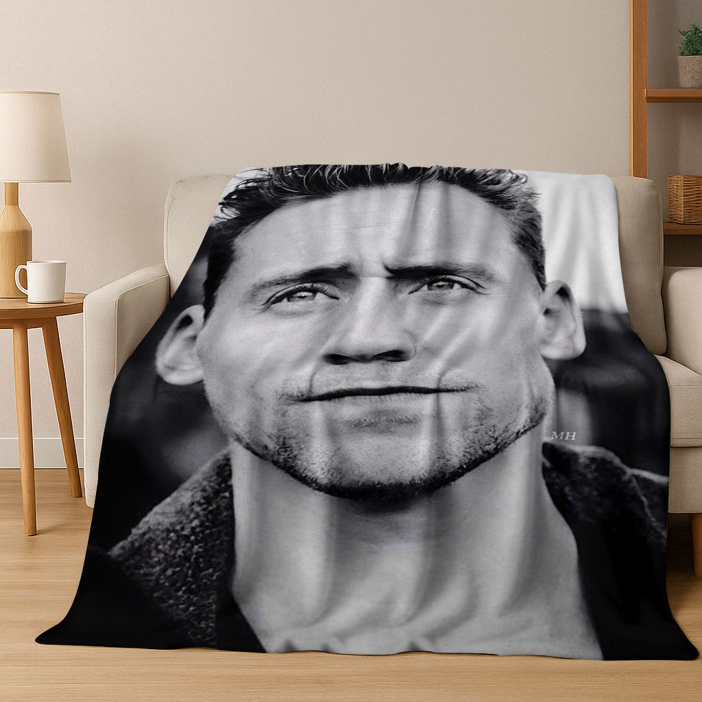 

3D Tom Hiddleston Art Actor Star Flannel Blanket,Cozy Soft Throw Blanket for Home Bedroom Bed Sofa Picnic Office Cover Kids Gift 75x90cm