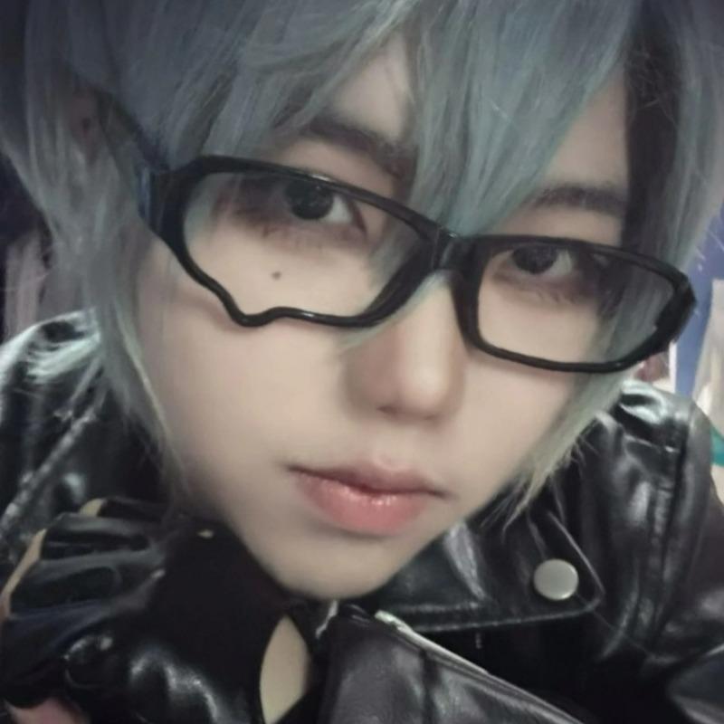 1/2pcs Y2K Anime Crying Dripping Tears Glasses Unisex Black Eyeglass Frame Retro Kawaii Fashion Halloween Cosplay Accessories