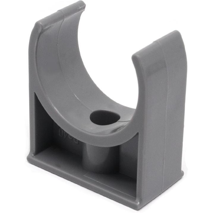 U-Shaped PVC Pipe Clamps 30Pcs Water Plastics Pipe Clamps Hose Hanger Fit for 1-1/2"/40mm OD Pipes, Suport Pex Tubing