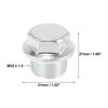 X Autohaux 1/2/4Pcs M22x1.5 Auto Engine Oil Drain Plug Screw with Stainless Steel Seal Ring Replacement for GM Car Accessories