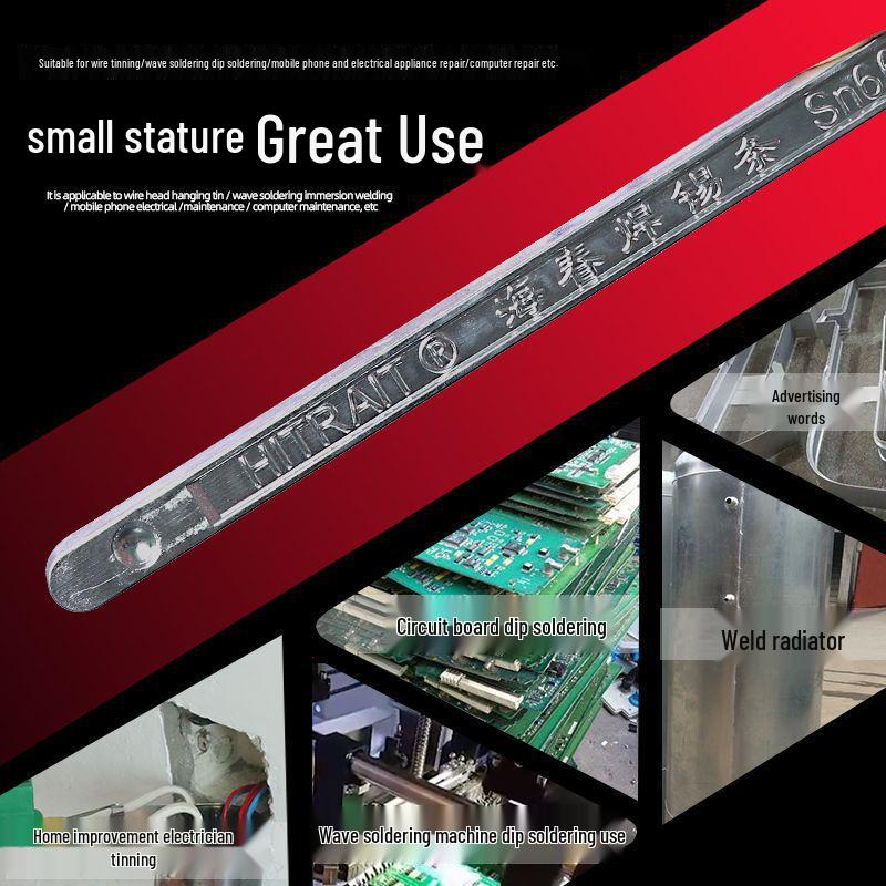 Hochreine Zinnstange zum Verzinnen von Elektrikerdrähten und für Heimschweißarbeiten - Bleifrei, niedriger Schmelzpunkt