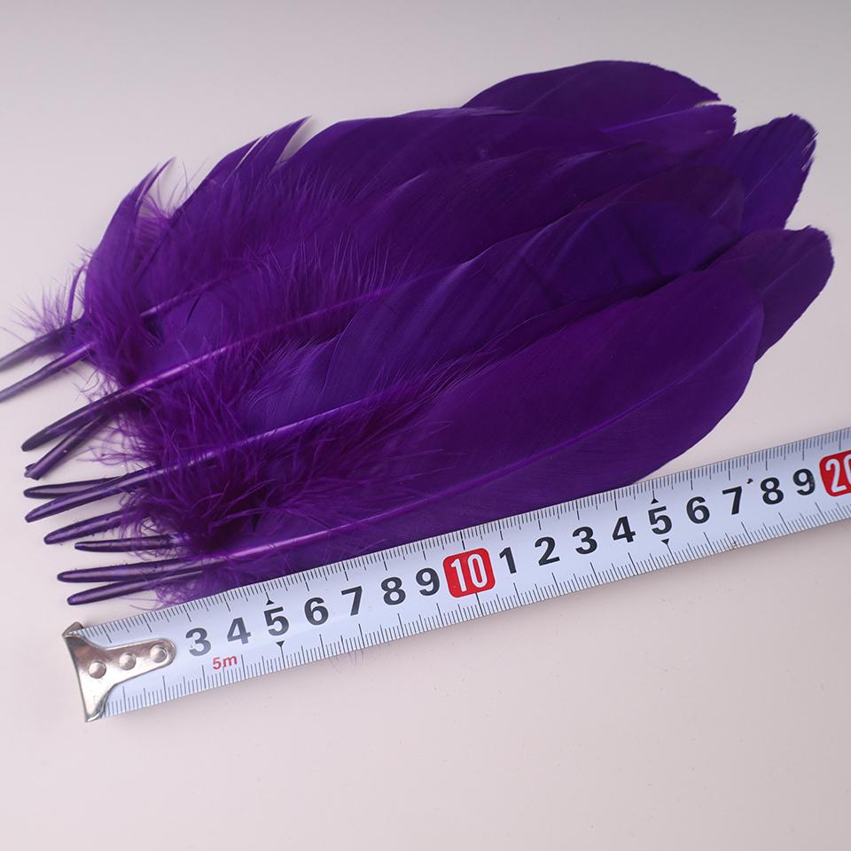 100Pcs Colored Goose Feathers for Decorating Christmas Crafts Dress Jewelry Fringe Accessories 6-8 inch 15-20CM
